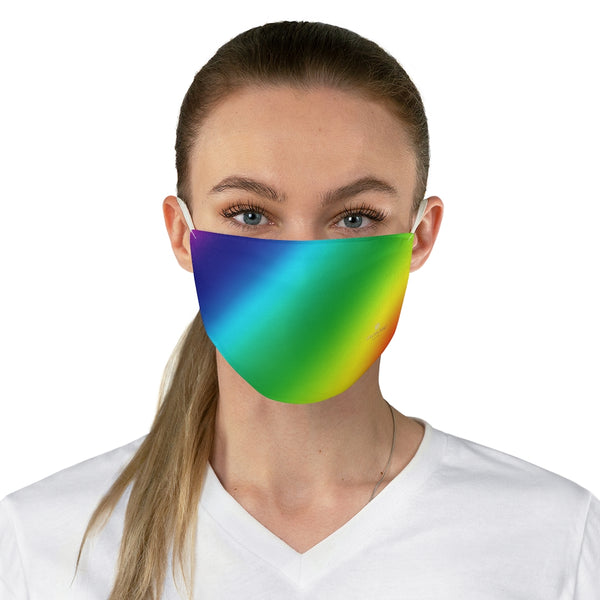 Colourful Pride Face Mask, Gay Friendly Adult Modern Fabric Face Mask-Made in USA-Accessories-Printify-One size-Heidi Kimura Art LLC  Colourful Pride Ombre Face Mask, Gay Friendly Fashion Face Mask For Men/ Women, Designer Premium Quality Modern Polyester Fashion 7.25" x 4.63" Fabric Non-Medical Reusable Washable Chic One-Size Face Mask With 2 Layers For Adults With Elastic Loops-Made in USA
