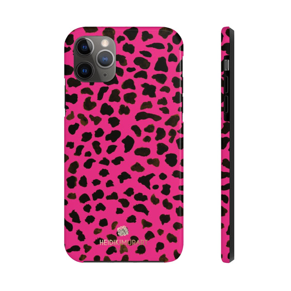Hot Pink Cheetah Animal Print Phone Case, Case Mate Tough Phone Cases-Made in USA - Heidikimurart Limited 