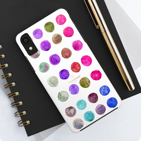 Polka Dots Print Designer Case Mate Tough Phone Cases- Made in USA - Heidikimurart Limited 