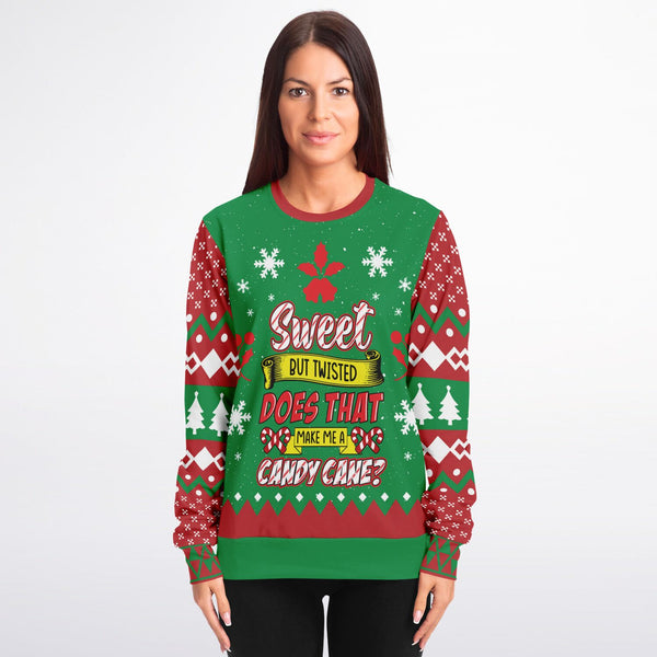 Candy Cane Christmas Adult's Sweatshirt