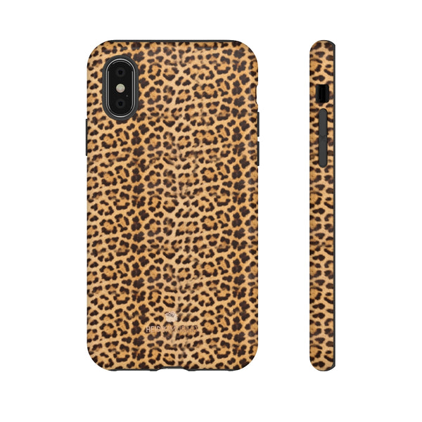 Leopard Animal Print Tough Cases, Designer Phone Case-Made in USA-Phone Case-Printify-iPhone X-Glossy-Heidi Kimura Art LLC
