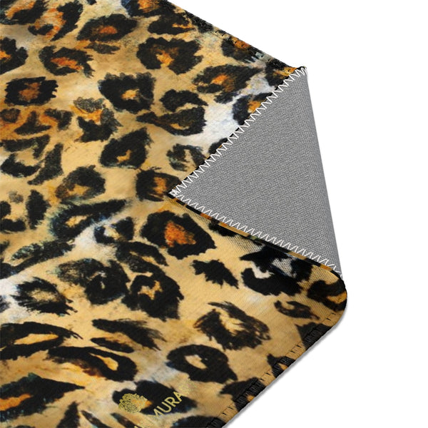 Leopard Animal Print Designer 24x36, 36x60, 48x72 inches Area Rugs - Printed in USA-Area Rug-Heidi Kimura Art LLC
