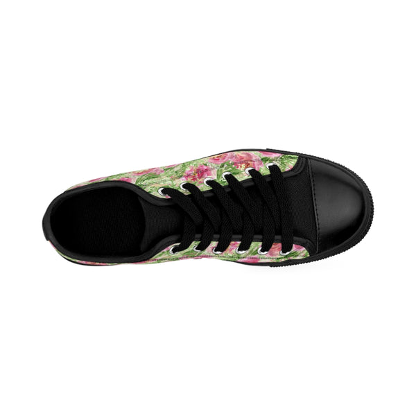 Garden Rose Print Women's Sneakers