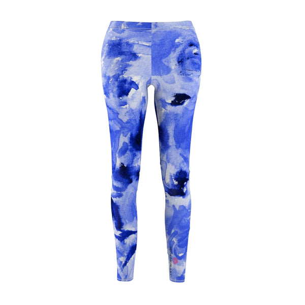 Blue Abstract Women's Casual Leggings