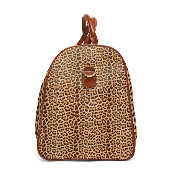 Leopard Print Waterproof Travel Bag