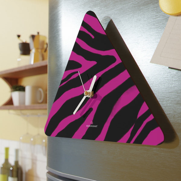 Pink Zebra Fun Wall Clocks