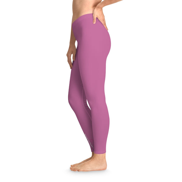 Light Pink Solid Color Tights, Pink Solid&nbsp;Color Designer Comfy Women's Fancy Dressy Cut &amp; Sew Casual Leggings - Made in USA (US Size: XS-2XL) Casual Leggings For Women For Sale, Fashion Leggings, Leggings Plus Size, Mid-Waist Fit Tights&nbsp;