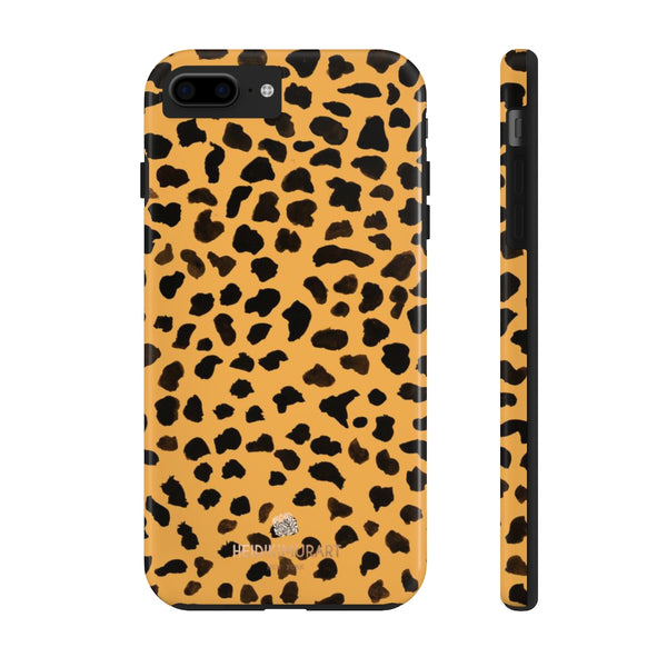 Brown Leopard Print Phone Case, Animal Print Case Mate Tough Phone Cases-Made in USA - Heidikimurart Limited 