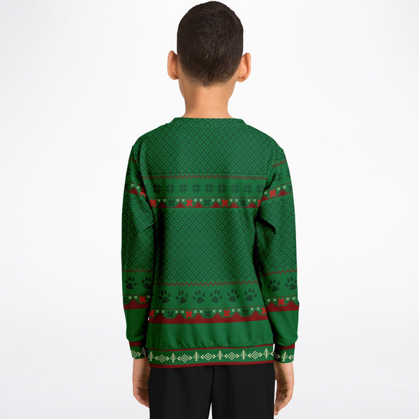 Feliz Navidog Beagle Christmas Sweatshirt, For Kids