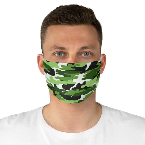Green Camouflage Print Face Mask, Adult Military Style Modern Fabric Face Mask-Made in USA-Accessories-Printify-One size-Heidi Kimura Art LLC Green Camouflage Print Face Mask, Adult Military Style Designer Fashion Face Mask For Men/ Women, Designer Premium Quality Modern Polyester Fashion 7.25" x 4.63" Fabric Non-Medical Reusable Washable Chic One-Size Face Mask With 2 Layers For Adults With Elastic Loops-Made in USA