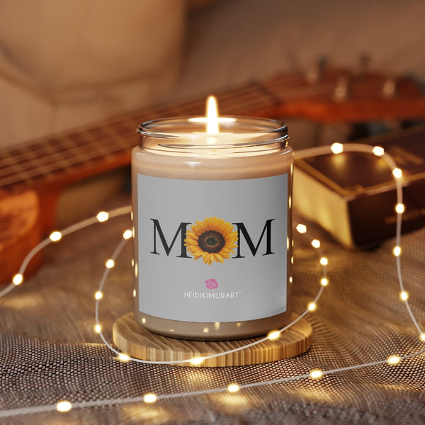 Mom Soy Wax Candle, 9oz Best Vanilla or Cinnamon Stick Candle In A Glass Container For Mothers - Made in the USA