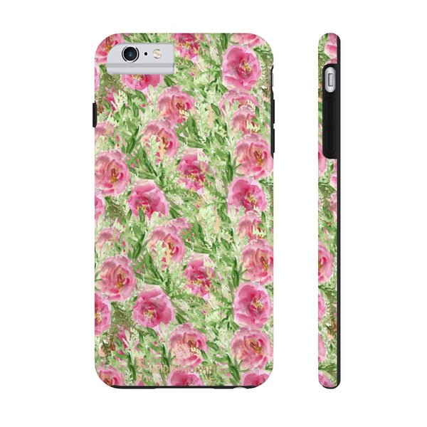 Red Rose Floral Phone Case, Flower Print Case Mate Tough Phone Cases-Made in USA - Heidikimurart Limited 