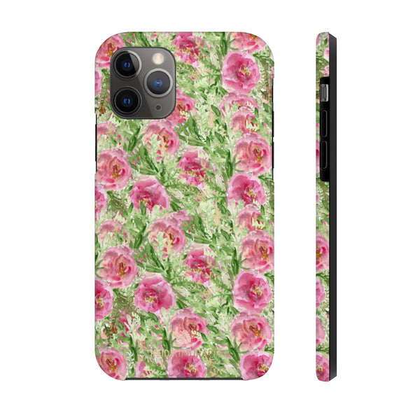 Red Rose Floral Phone Case, Flower Print Case Mate Tough Phone Cases-Made in USA - Heidikimurart Limited 