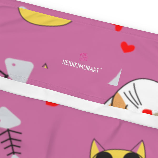 Pink Cat Lover's Tights, Best Women's Plus Size Leggings