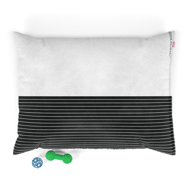Black Striped Soft Pet Bed - Heidikimurart Limited 