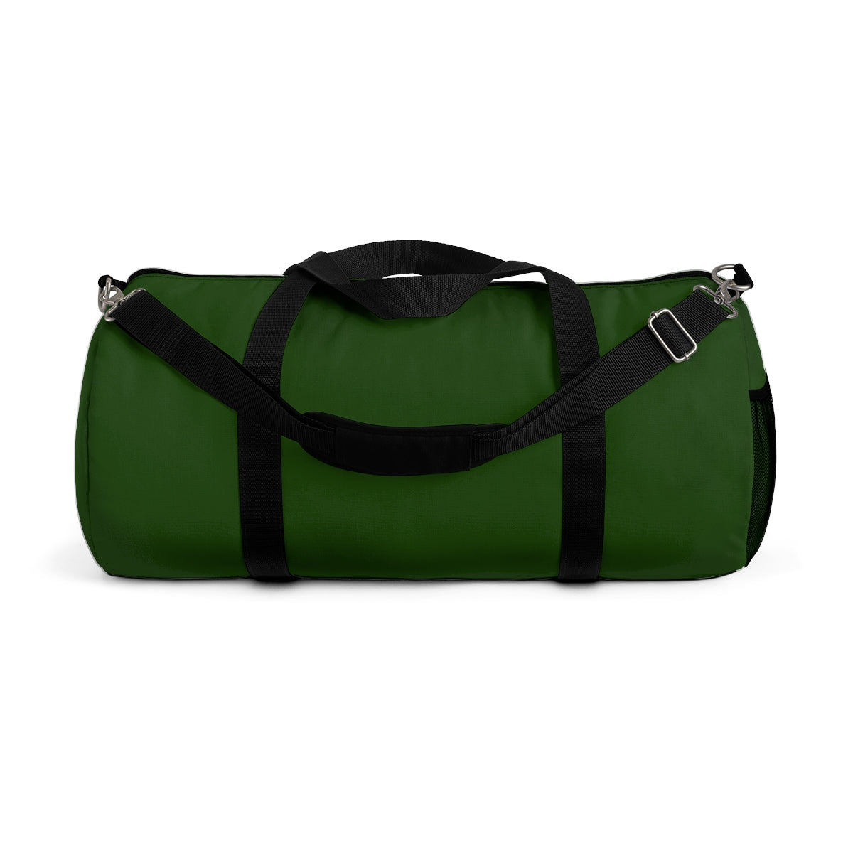 Emerald Green Solid Color All Day Small Or Large Size Duffel Bag, Made in USA-Duffel Bag-Small-Heidi Kimura Art LLC