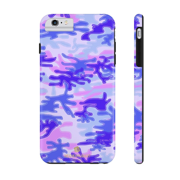 Purple Pink Camo Print iPhone Case, Army Camoflage Case Mate Tough Phone Cases-Phone Case-Printify-iPhone 6/6s Plus Tough-Heidi Kimura Art LLC