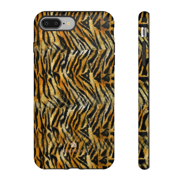 Tiger Striped Print Tough Cases, Designer Phone Case-Made in USA-Phone Case-Printify-iPhone 8 Plus-Matte-Heidi Kimura Art LLC