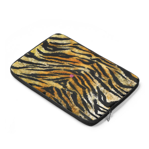 Wild Big Cat Tiger Stripe Animal Print 12",13",14" Laptop Sleeve Cover - Made in the USA-Laptop Sleeve-Heidi Kimura Art LLC