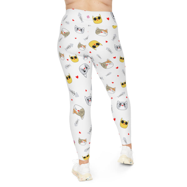 White Cat Lover's Tights, Best Plus Size Leggings