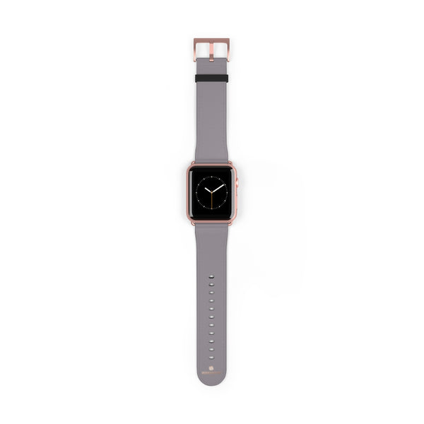 Gray Solid Color 38mm/42mm Watch Band Strap For Apple Watches- Made in USA-Watch Band-42 mm-Rose Gold Matte-Heidi Kimura Art LLC