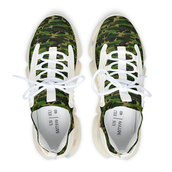 Green Camo Mesh Sneakers, Best Military Army Camo Print Breathable Mesh Sneakers For Women (US Size: 5.5-12)&nbsp;Mesh Athletic Shoes, Womens Mesh Shoes, Mesh Shoes&nbsp;Women,&nbsp;Women's Classic Low Top Mesh Sneaker,&nbsp;Women's Breathable Mesh Shoes, Mesh Sneakers Casual Shoes For Ladies&nbsp;