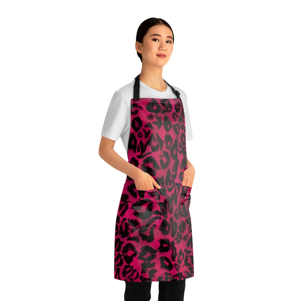 Hot Pink Leopard Print Apron