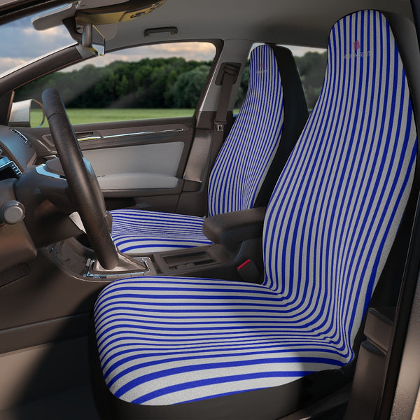 Blue Stripes Car Seat Covers