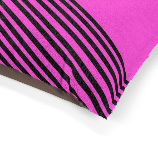Pink Striped Pet Bed - Heidikimurart Limited 