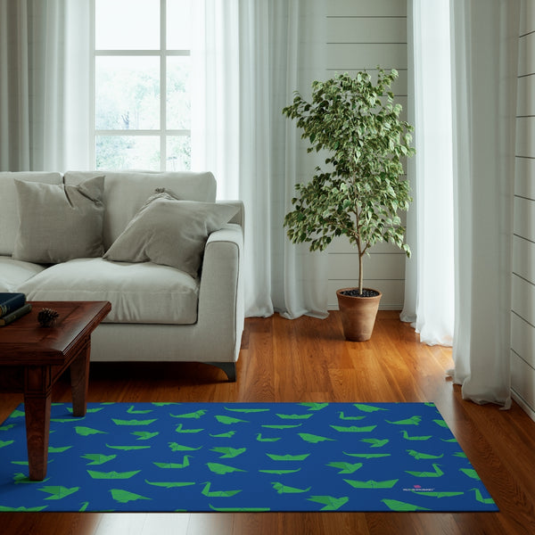 Blue Crane Print Dornier Rug