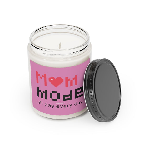 Pink Mum's Day Soy Candle, 9 oz Best Hand-Poured Vegan Soy Coconut Wax Candles-Made in USA
