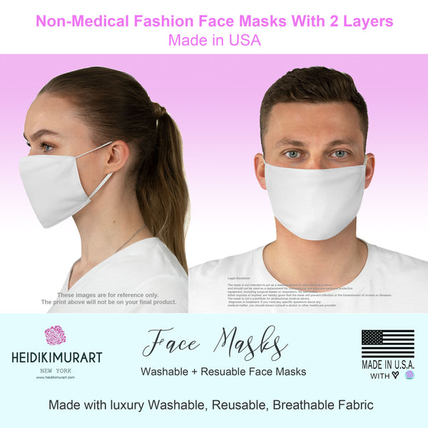Red Black Horizontally Striped Face Mask, Designer Modern Fabric Face Mask-Made in USA-Face Mask-Printify-MWW on Demand-One size-Heidi Kimura Art LLC