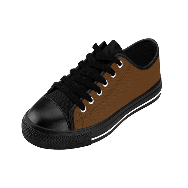 Earth Brown Color Women's Sneakers, Lightweight Low Tops Tennis Running Casual Shoes For Women
