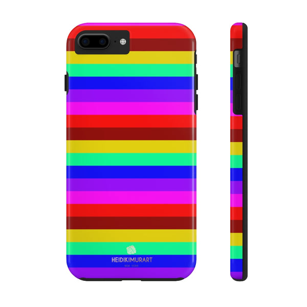 Gay Pride Colourful iPhone Case, Case Mate Tough Samsung Galaxy Phone Cases-Phone Case-Printify-iPhone 7 Plus, iPhone 8 Plus Tough-Heidi Kimura Art LLC