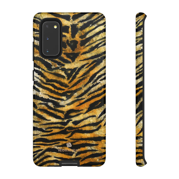 Tiger Stripe Print Phone Case, Animal Print Tough Designer Phone Case -Made in USA-Phone Case-Printify-Samsung Galaxy S20-Glossy-Heidi Kimura Art LLC