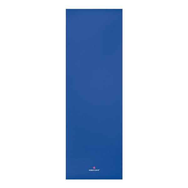 Navy Blue Foam Yoga Mat, Blue Solid Color Modern Minimalist Print Best Fashion Stylish Lightweight 0.25" thick Best Designer Gym or Exercise Sports Athletic Yoga Mat Workout Equipment - Printed in USA (Size: 24″x72")