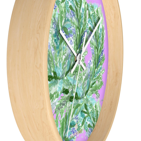 Girlie Soft Purple Pink French Lavender Indoor 10 in. Dia. Wall Clock - Made in USA-Wall Clock-Heidi Kimura Art LLC