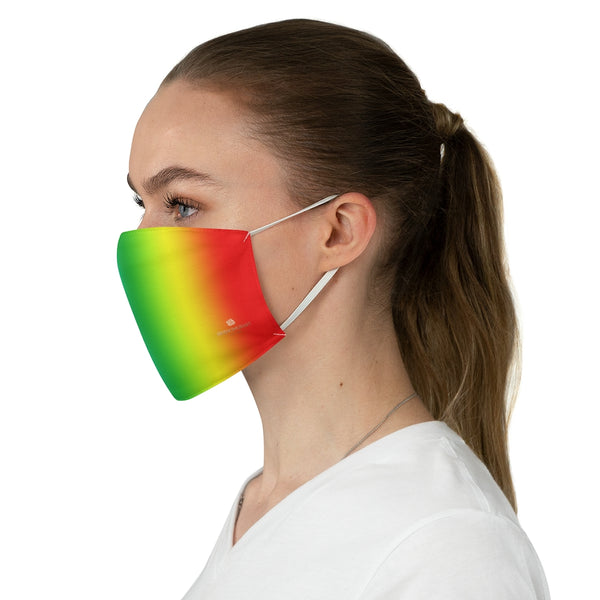 Rainbow Gay Pride Face Mask, Adult Modern Fabric Face Mask-Made in USA-Accessories-Printify-One size-Heidi Kimura Art LLC Rainbow Gay Pride Face Mask, Colorful Gay Pride Designer Fashion Face Mask For Men/ Women, Designer Premium Quality Modern Polyester Fashion 7.25" x 4.63" Fabric Non-Medical Reusable Washable Chic One-Size Face Mask With 2 Layers For Adults With Elastic Loops-Made in USA