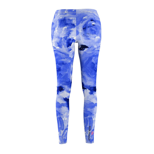 Blue Abstract Women's Casual Leggings