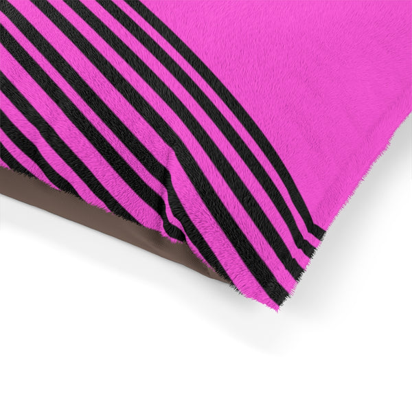 Pink Striped Pet Bed - Heidikimurart Limited 