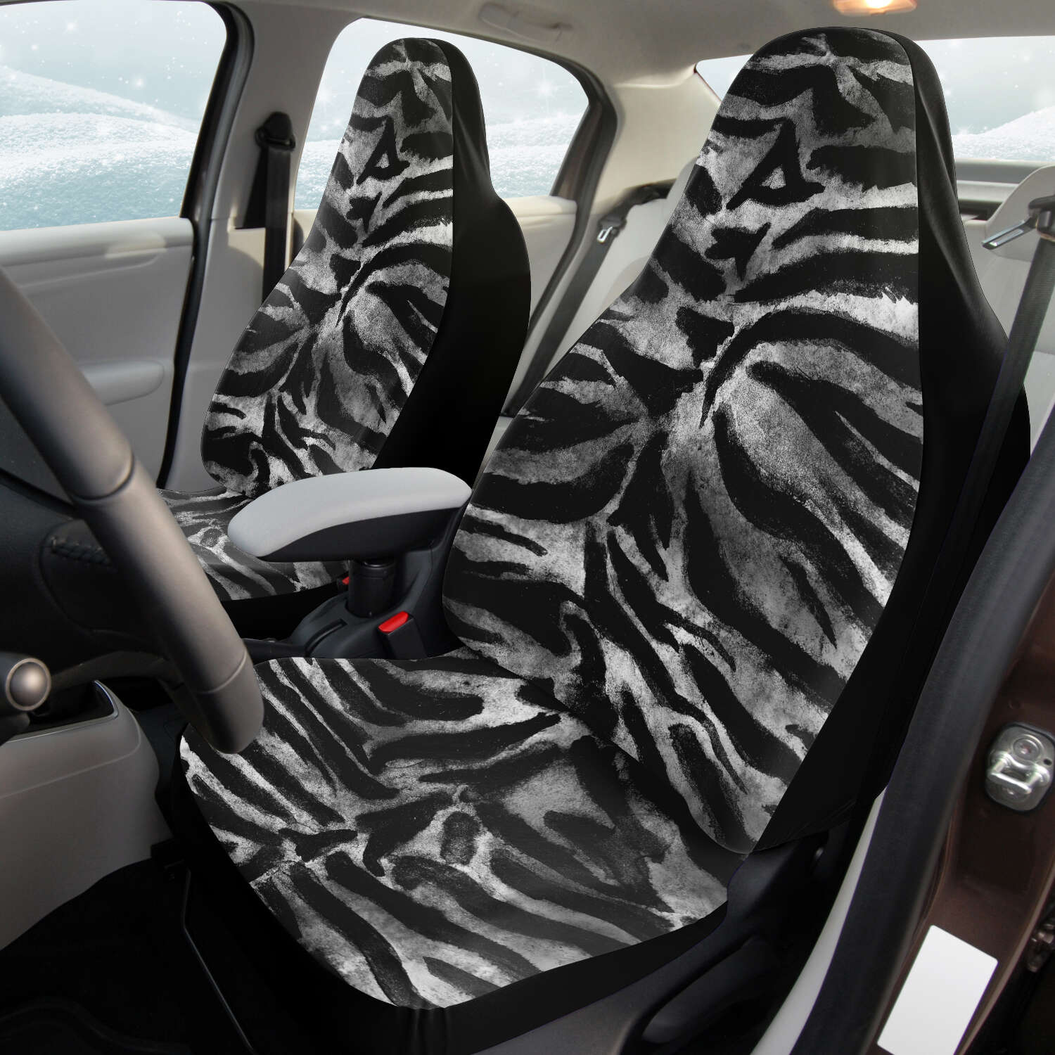 White Tiger Print store Car Seat Covers Pair, 2 Front Seat Covers, Seat Cover for Car, Car Seat Protector, Car Accessory, Animal Print