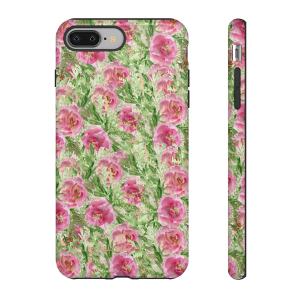 Garden Rose Phone Case, Roses Floral Print Tough Designer Phone Case -Made in USA-Phone Case-Printify-iPhone 8 Plus-Glossy-Heidi Kimura Art LLC