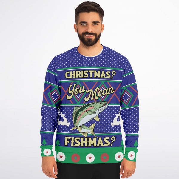 Christmas Adult's Sweatshirts For Fishermen