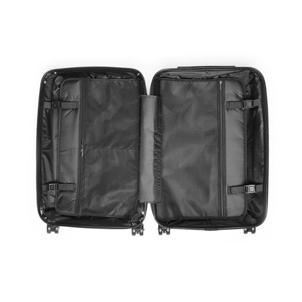 Black Clover Print Suitcases, Irish Style St. Patrick's Day Designer Suitcase Luggage (Small, Medium, Large)