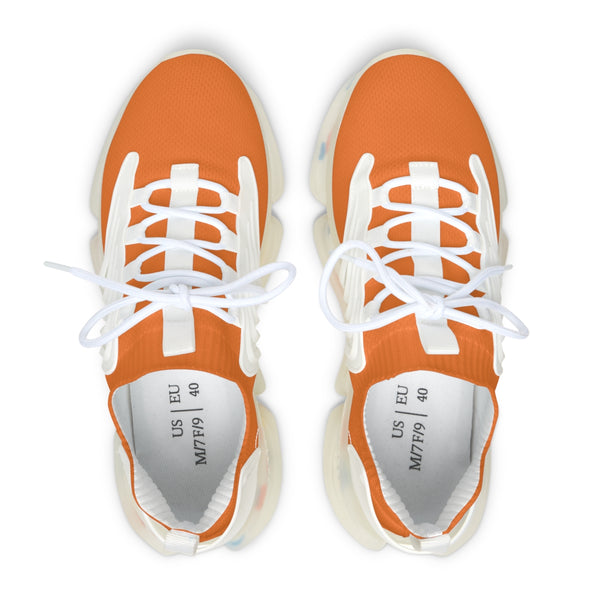 Women's Orange Color Mesh Sneakers, Best Solid Bright Orange Color Breathable Mesh Sneakers For Women (US Size: 5.5-12) Mesh Athletic Shoes, Womens Mesh Shoes, Mesh Shoes Women, Women's Classic Low Top Mesh Sneaker, Women's Breathable Mesh Shoes, Mesh Sneakers Casual Shoes For Ladies 