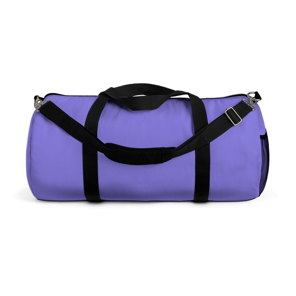 Pastel Purple Solid Color All Day Small Or Large Size Duffel Bag, Made in USA-Duffel Bag-Small-Heidi Kimura Art LLC