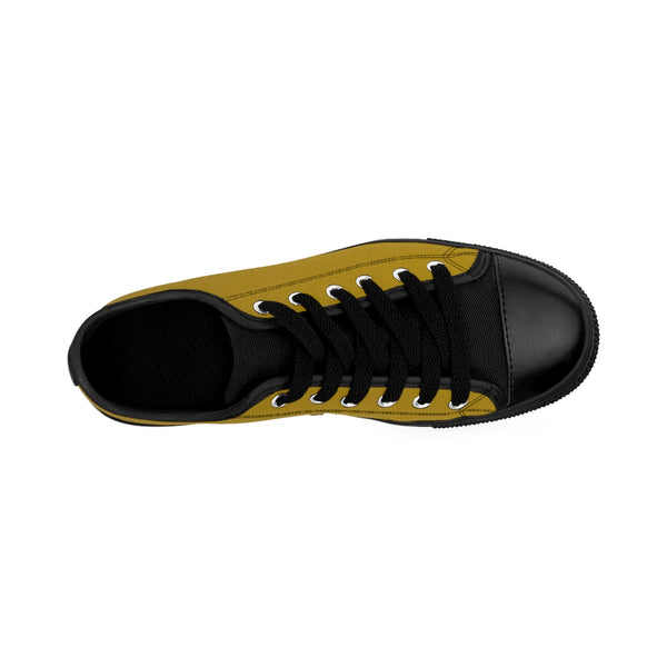 Dry Sand Brown Solid Color Designer Men's Running Sneakers Tennis Shoes (US Size: 7-14)-Men's Low Top Sneakers-Heidi Kimura Art LLC