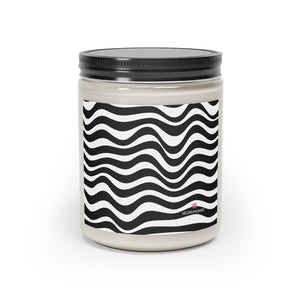 Black Waves Soy Wax Candle, 9oz candle in a glass container  - Made in the USA