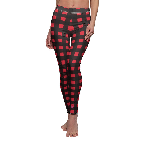 Buffalo Red Plaid Casual Leggings