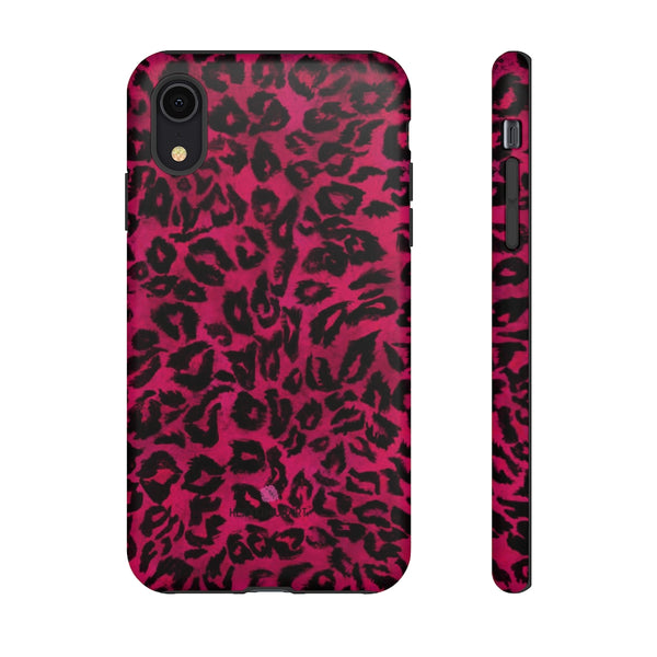 Pink Leopard Designer Tough Cases, Animal Print Best Case Mate iPhone Samsung Case-Made in USA - Heidikimurart Limited 
